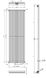 Вертикальний радіатор Praktikum 1 H-1800 мм, L-387 мм PV 1180/10 9005М 99 фото 10