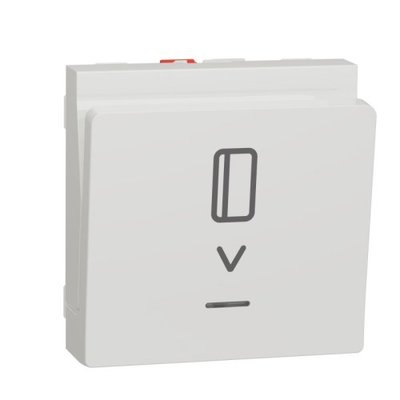 Карточний вимикач з підсвічуванням, 10А, білий, Unica NEW NU328318 NU328318 фото