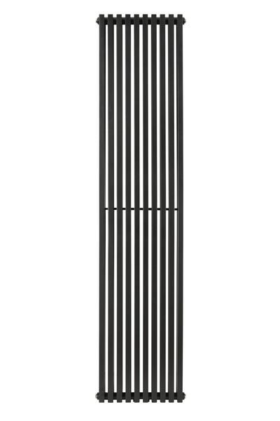Вертикальний трубчастий радіатор Quantum 2 H-1800 мм, L-405 мм Betatherm BQ 2180/10 9005M 99 фото