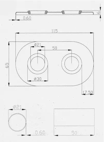 Комплект маскувальних елементів (розетки + гільзи), білий Invena UA-12-B15 фото