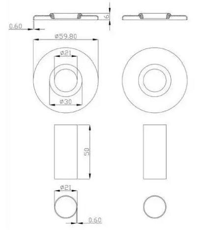 Комплект маскувальних елементів (розетки + гільзи), білий Invena UA-11-B15 фото