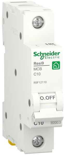 Автоматичний вимикач 6kA 1P 10A C, Resi9 Schneider Electric R9F12110 R9F12110 фото