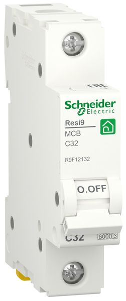 Автоматичний вимикач 6kA 1P 32A C, Resi9 Schneider Electric R9F12132 R9F12132 фото
