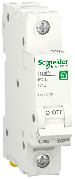 Автоматичний вимикач 6kA 1P 40A C, Resi9 Schneider Electric R9F12140 R9F12140 фото